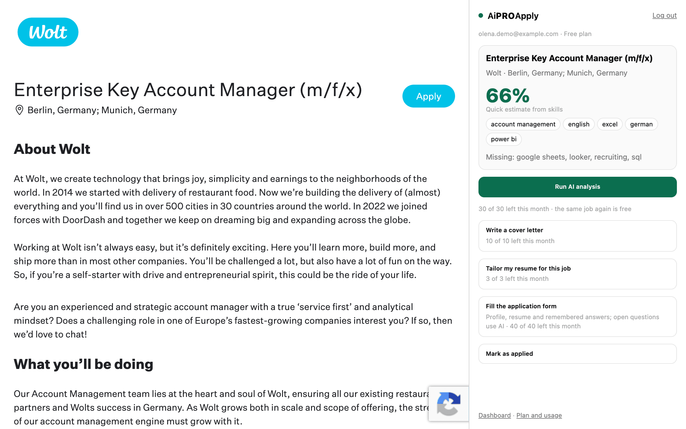 Help right on the job posting